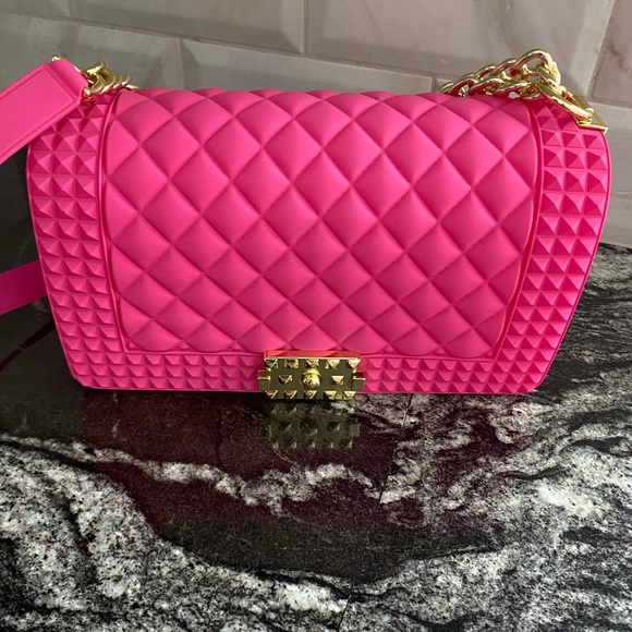 Glossy Medium jelly purse women’s crossbody shoulder bag Brand new - Picture 4 of 4